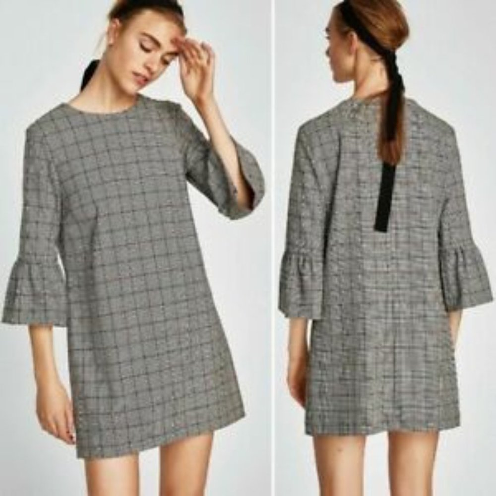 Zara Plaid Minidress